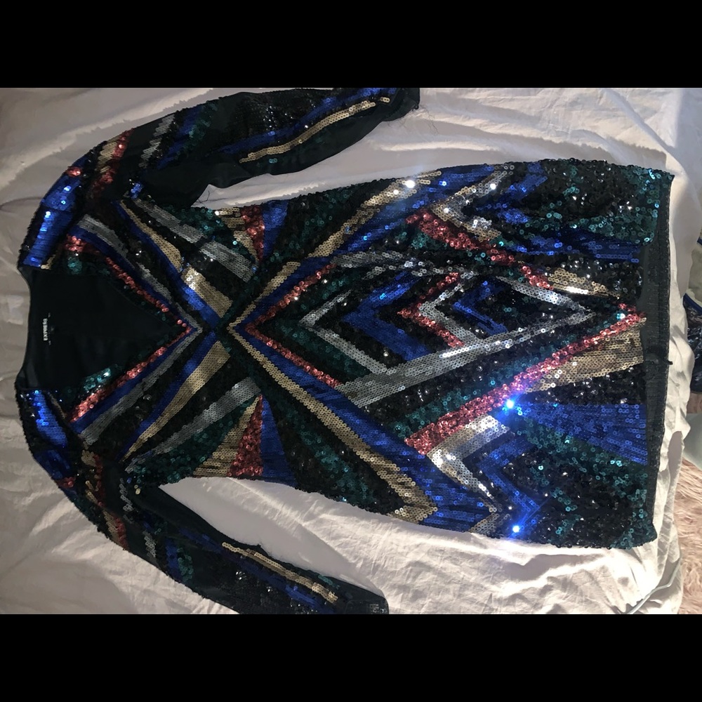 Express sequin dress